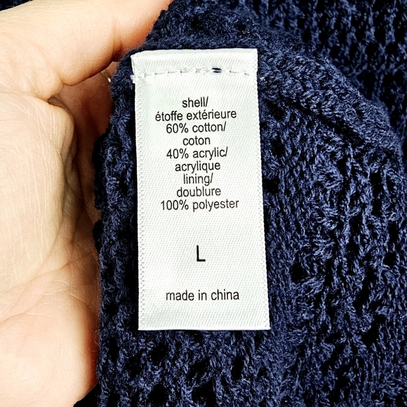 Maurices Navy Blue Crochet Knit Sleeveless Dress NWT - Picture 11 of 11